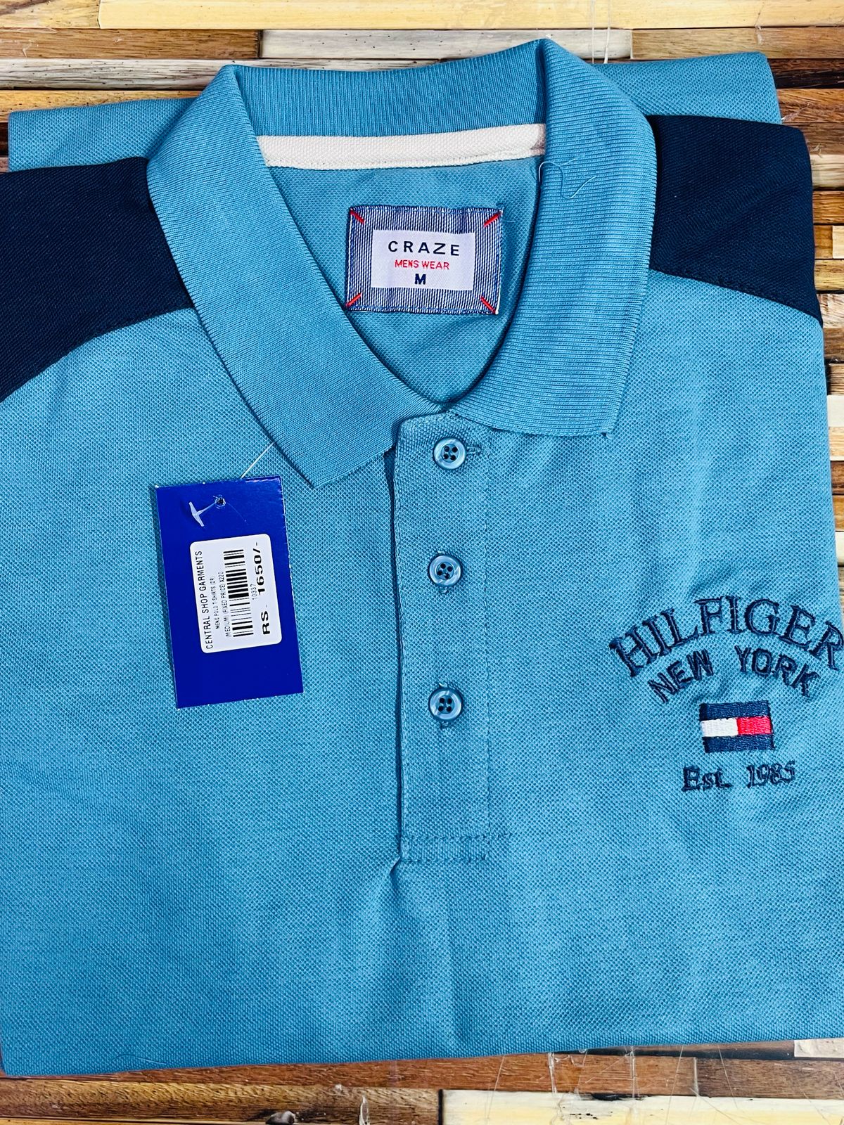 Two-Tone Embroidered Polo - Hilfiger New York