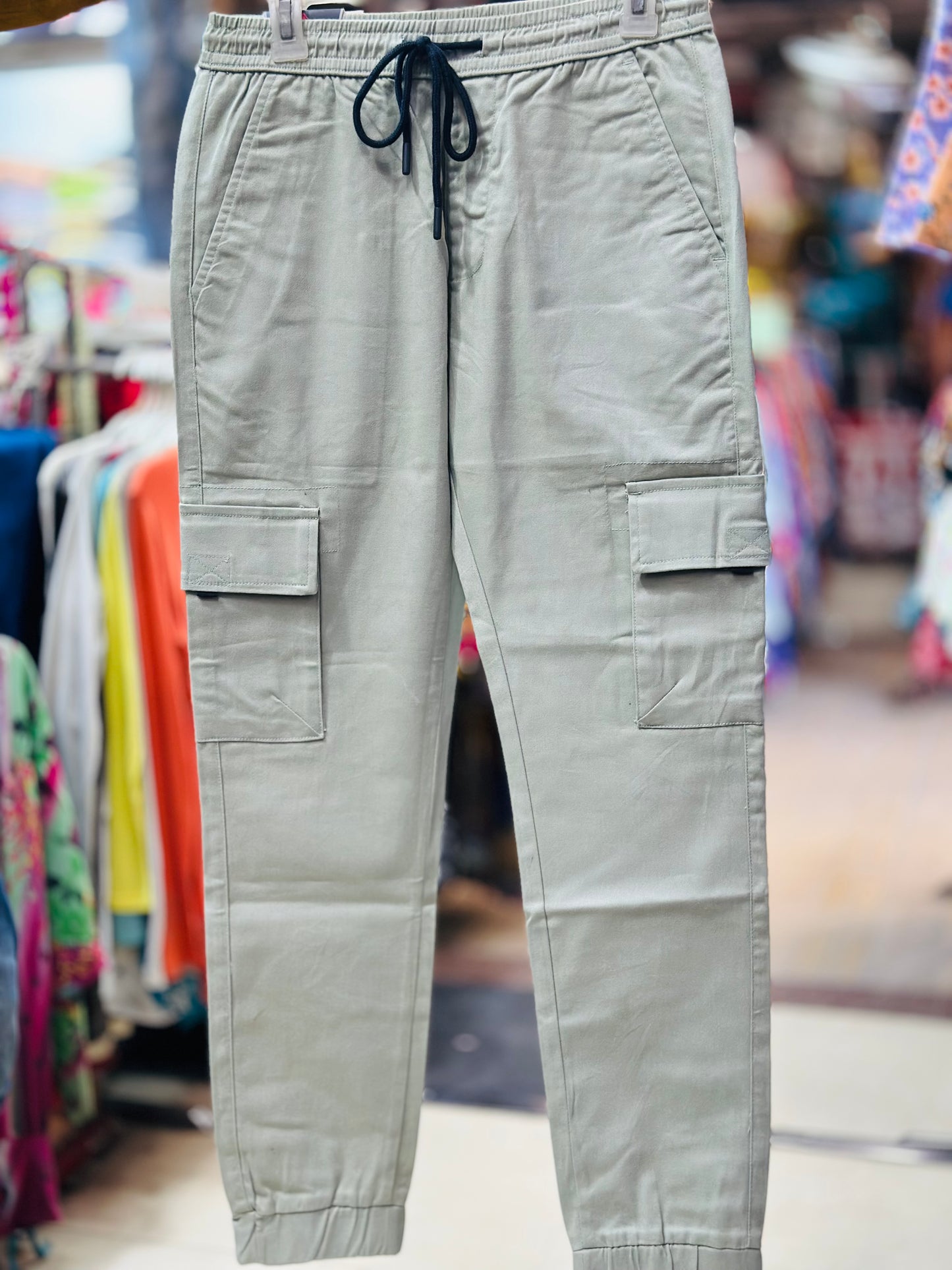 Stretch Cotton Cargo Pants - Multiple Colors