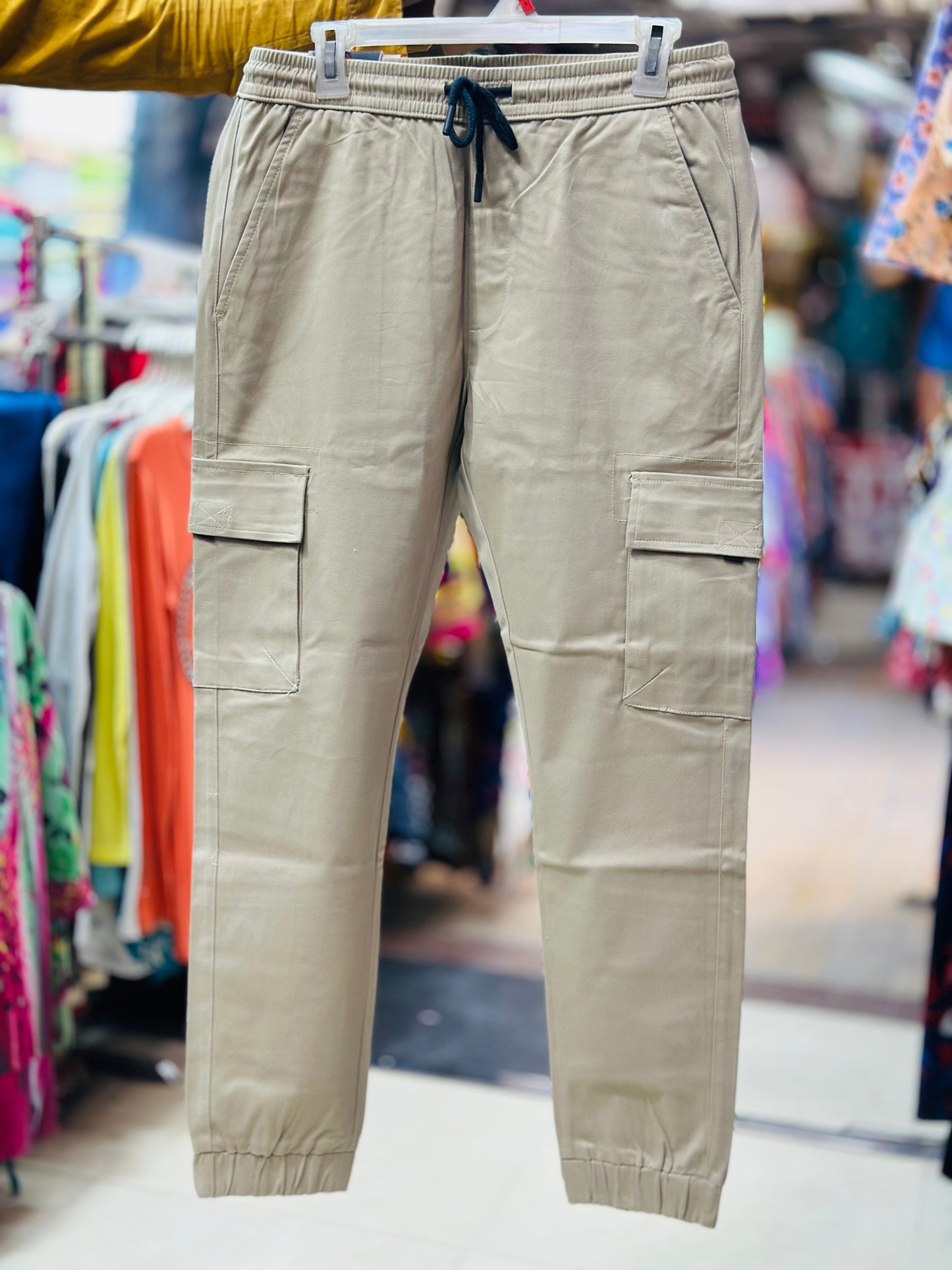 Stretch Cotton Cargo Pants - Multiple Colors