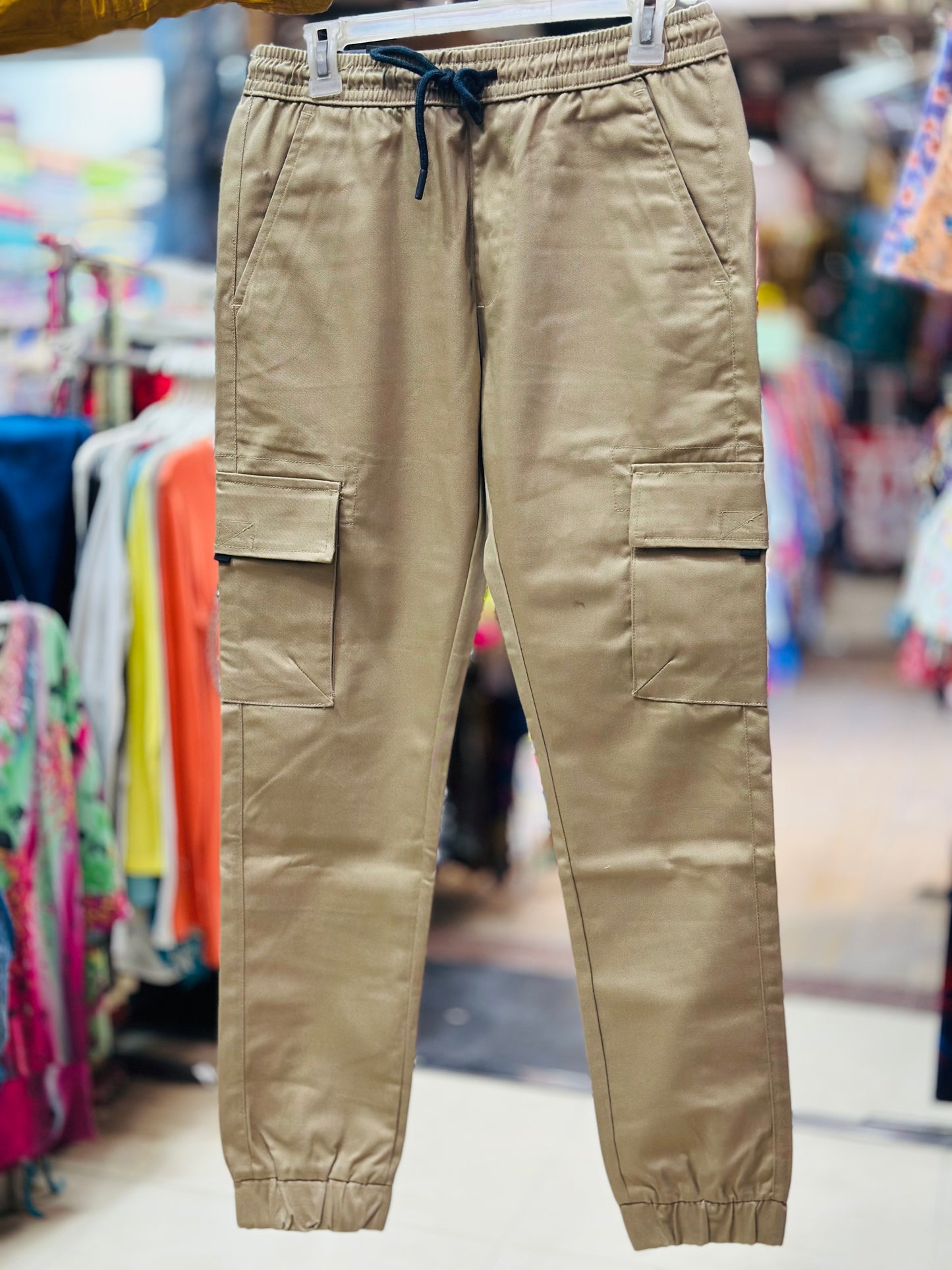 Stretch Cotton Cargo Pants - Multiple Colors