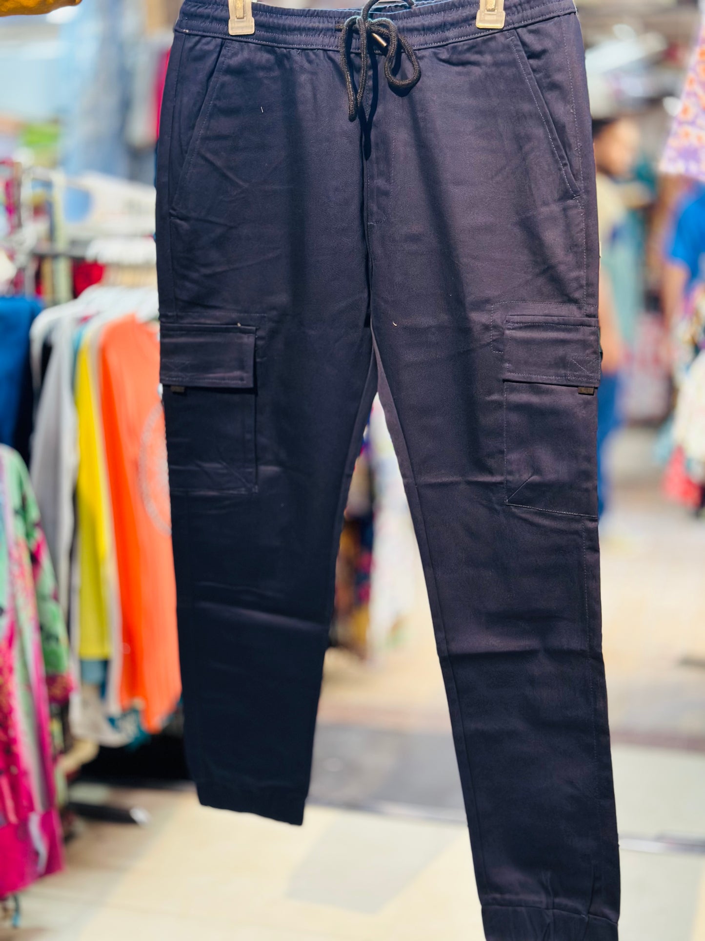 Stretch Cotton Cargo Pants - Multiple Colors