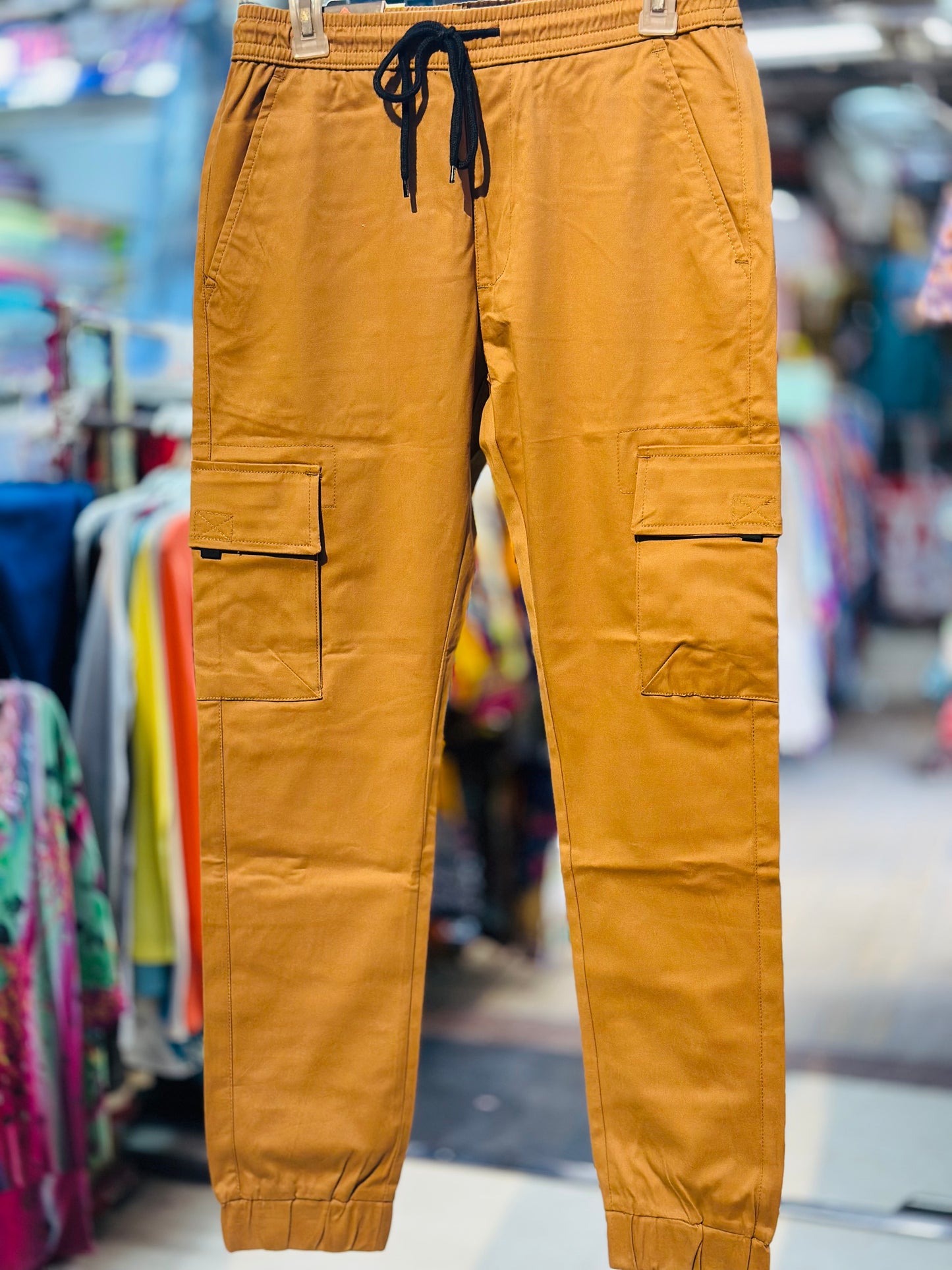 Stretch Cotton Cargo Pants - Multiple Colors