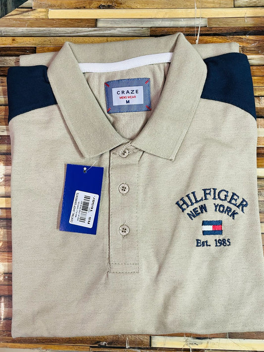 Two-Tone Embroidered Polo - Hilfiger New York